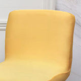 Stretch Stool Chair Cover Soft Kitchen Resturant Dining Chair Seat Covers yellow