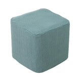 10-13" Stretch Ottoman Slipcover Footstool Footrest Living Room Soft Cover matcha green"