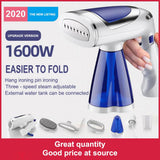 Maxbell Portable Steamer Fabric Clothes Garment Steam Iron Handheld Compact Foldable