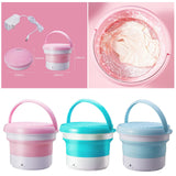 Maxbell Washing Machine Bucket Ozone Sterilization Touch Control Washing Pink