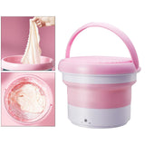 Maxbell Washing Machine Bucket Ozone Sterilization Touch Control Washing Pink