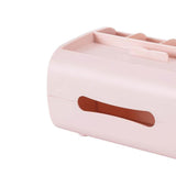 Modern Plastic Paper Facial Tissue Box Cover Holder for Bathroom Countertops Red