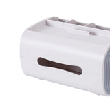 Modern Plastic Paper Facial Tissue Box Cover Holder for Bathroom Countertops White