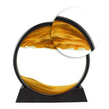 Moving Sands Art Picture 3D Dynamic Deep Sea Sand-scape 7in Yellow