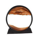 Moving Sands Art Picture 3D Dynamic Deep Sea Sand-scape 7in Coffee