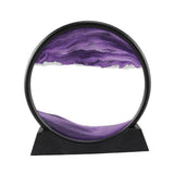 Moving Sands Art Picture 3D Dynamic Deep Sea Sand-scape 7in Purple