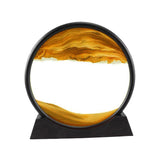 Moving Sands Art Picture 3D Dynamic Deep Sea Sand-scape 12in Yellow