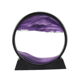 Moving Sands Art Picture 3D Dynamic Deep Sea Sand-scape 12in Purple