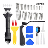 Maxbell 36x Caulking Tool Kit Caulking Nozzle Applicator Finishing Tool for Window