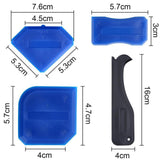 Maxbell 36x Caulking Tool Kit Caulking Nozzle Applicator Finishing Tool for Window