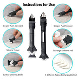 Maxbell 36x Caulking Tool Kit Caulking Nozzle Applicator Finishing Tool for Window