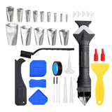 Maxbell 36x Caulking Tool Kit Caulking Nozzle Applicator Finishing Tool for Window