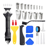 Maxbell 36x Caulking Tool Kit Caulking Nozzle Applicator Finishing Tool for Window