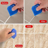 Maxbell 10pcs/set Caulk Remover Scraper Caulking Finishing Tools for Bathroom Floor