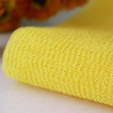 1pc Nylon Exfoliating Bath Towel Cloth Magic Household Washing Cleaning yellow