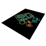 Maxbell Non Slip Rugs Soft Floor Carpet Game Room Bedroom Modern Pattern 4 50x80cm