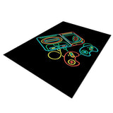 Maxbell Non Slip Rugs Soft Floor Carpet Game Room Bedroom Modern Pattern 4 80x160cm