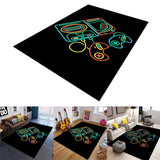 Maxbell Non Slip Rugs Soft Floor Carpet Game Room Bedroom Modern Pattern 4 80x160cm
