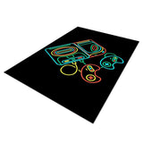Maxbell Non Slip Rugs Soft Floor Carpet Game Room Bedroom Modern Pattern 4 100x120cm