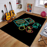 Maxbell Non Slip Rugs Soft Floor Carpet Game Room Bedroom Modern Pattern 4 100x120cm