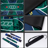 Maxbell Texas Hold'em Poker Mat Portable Poker Table Top with Art Deco Style2
