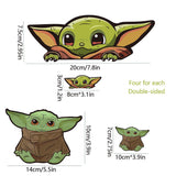 Maxbell Cartoon Wall Window Sticker DIY Decal Self Clings Decoration