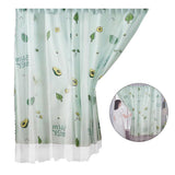 Maxbell Double Layer Polyester Mesh Curtain Window Curtain Drapes Style 2 1.0x1.5M