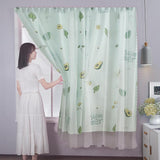 Maxbell Double Layer Polyester Mesh Curtain Window Curtain Drapes Style 2 1.0x1.5M