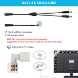 Maxbell DIY 5050 LED Strip Lights with Remote Controller for Room TV Kitchen Desk 2m