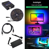 Maxbell 1M/2M/3M/4M/5M RGB 5050 LED Strip Lights Color Changing Tape Light for TV 5m