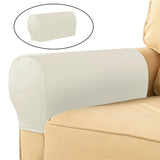 1Pairs Stretch Sofa Armchair Armrest Covers Furniture Protector White