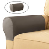 1Pairs Stretch Sofa Armchair Armrest Covers Furniture Protector Gray