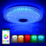 Maxbell Ceiling Light Bluetooth Music Speaker Dimmable Color Changing Lamp 36W 110V
