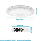 Maxbell Ceiling Light Bluetooth Music Speaker Dimmable Color Changing Lamp 36W 220V