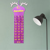 Maxbell Ramadan Countdown Calendar Eid Mubarak Advent Calendar Style A Purle