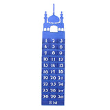 Maxbell Ramadan Countdown Calendar Eid Mubarak Advent Calendar Style B Blue