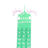 Maxbell Ramadan Countdown Calendar Eid Mubarak Advent Calendar Style D Green