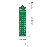 Maxbell Ramadan Countdown Calendar Eid Mubarak Advent Calendar Style D Green