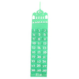 Maxbell Ramadan Countdown Calendar Eid Mubarak Advent Calendar Style D Green