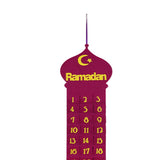 Maxbell Ramadan Countdown Calendar Eid Mubarak Advent Calendar Style A Wine Red