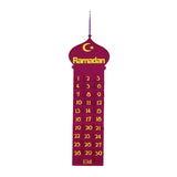 Maxbell Ramadan Countdown Calendar Eid Mubarak Advent Calendar Style A Wine Red