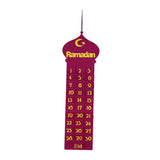 Maxbell Ramadan Countdown Calendar Eid Mubarak Advent Calendar Style A Wine Red