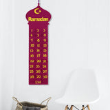 Maxbell Ramadan Countdown Calendar Eid Mubarak Advent Calendar Style A Wine Red
