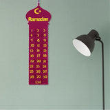 Maxbell Ramadan Countdown Calendar Eid Mubarak Advent Calendar Style A Wine Red