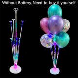 LED Balloon Holder Decorative for Birthday Party Anniversary Tabletop Accs