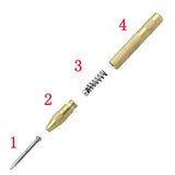 Maxbell 2PCS Center Hole Punch Strikes Surface Hammer Spring Loaded Window Breaker