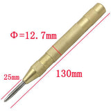 Maxbell 2PCS Center Hole Punch Strikes Surface Hammer Spring Loaded Window Breaker