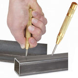 Maxbell 2PCS Center Hole Punch Strikes Surface Hammer Spring Loaded Window Breaker