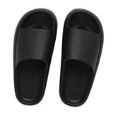 Maxbell Unisex Home Slippers Men and Women House Slipper for Bathroom Black 44-45