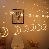 Maxbell Eid String Light Wedding Party Holidays LED Curtain Lights Warm White